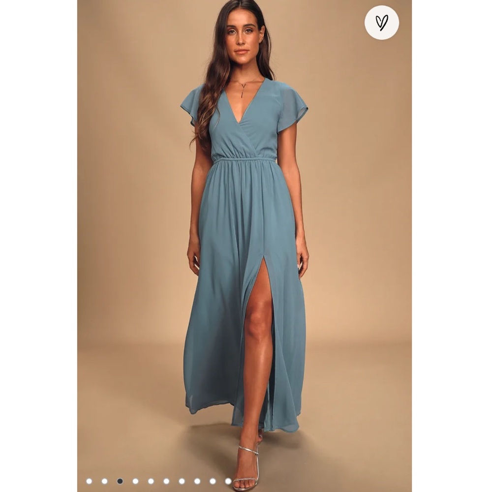 Lulu’s Light Blue Maxi Dress
